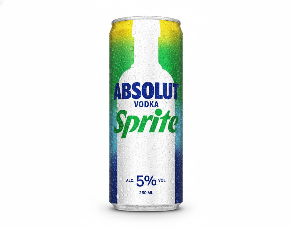 Absolut Vodka & Sprite 25cl