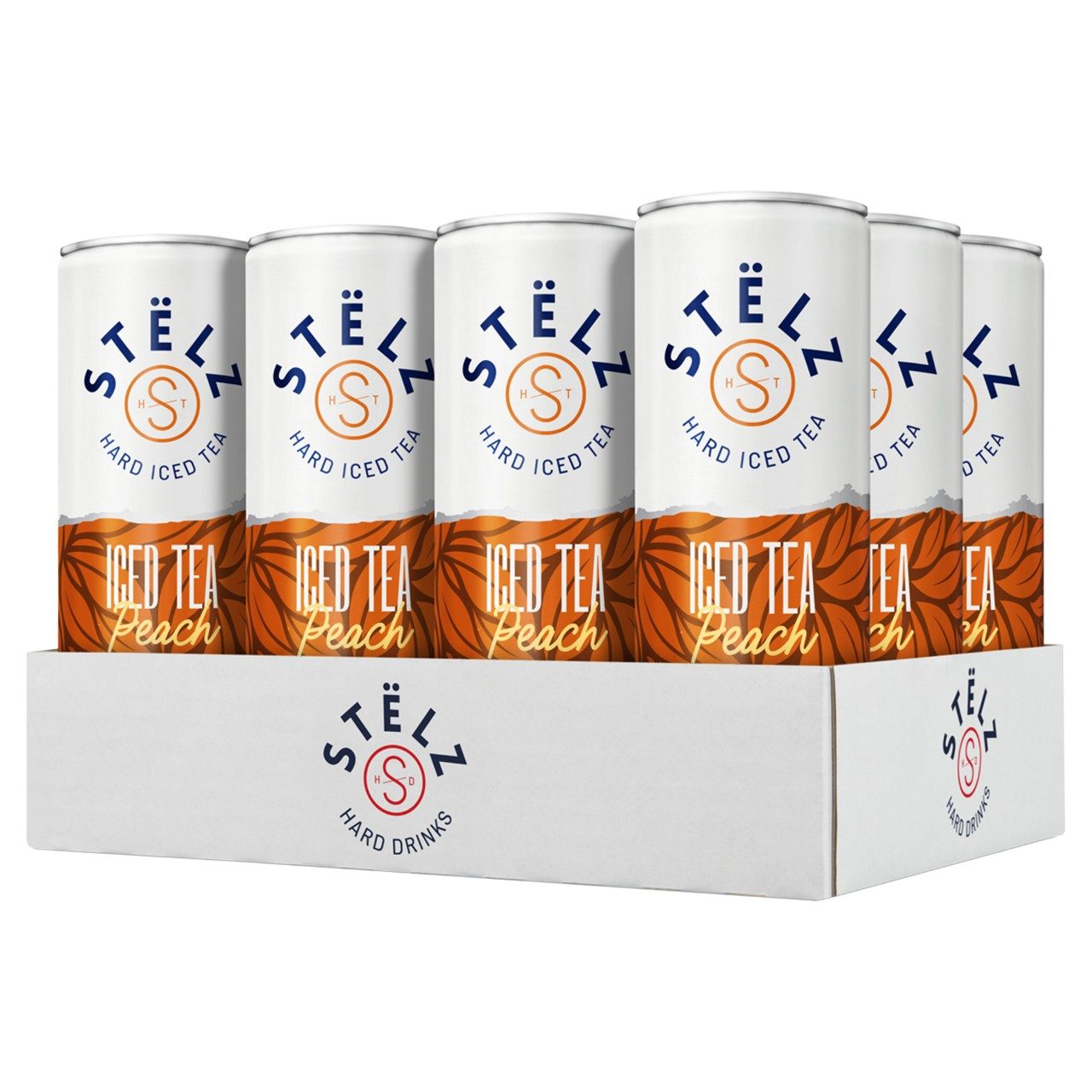 Stëlz Hard Iced Tea Peach Tray 12 blikjes x 25 cl